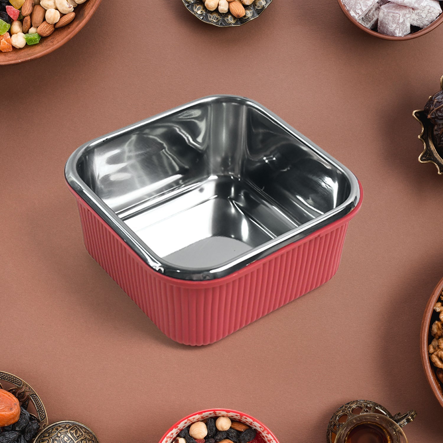 Apex Victor Square Food Storage Container (400 Ml  1 Pc) Wukusy