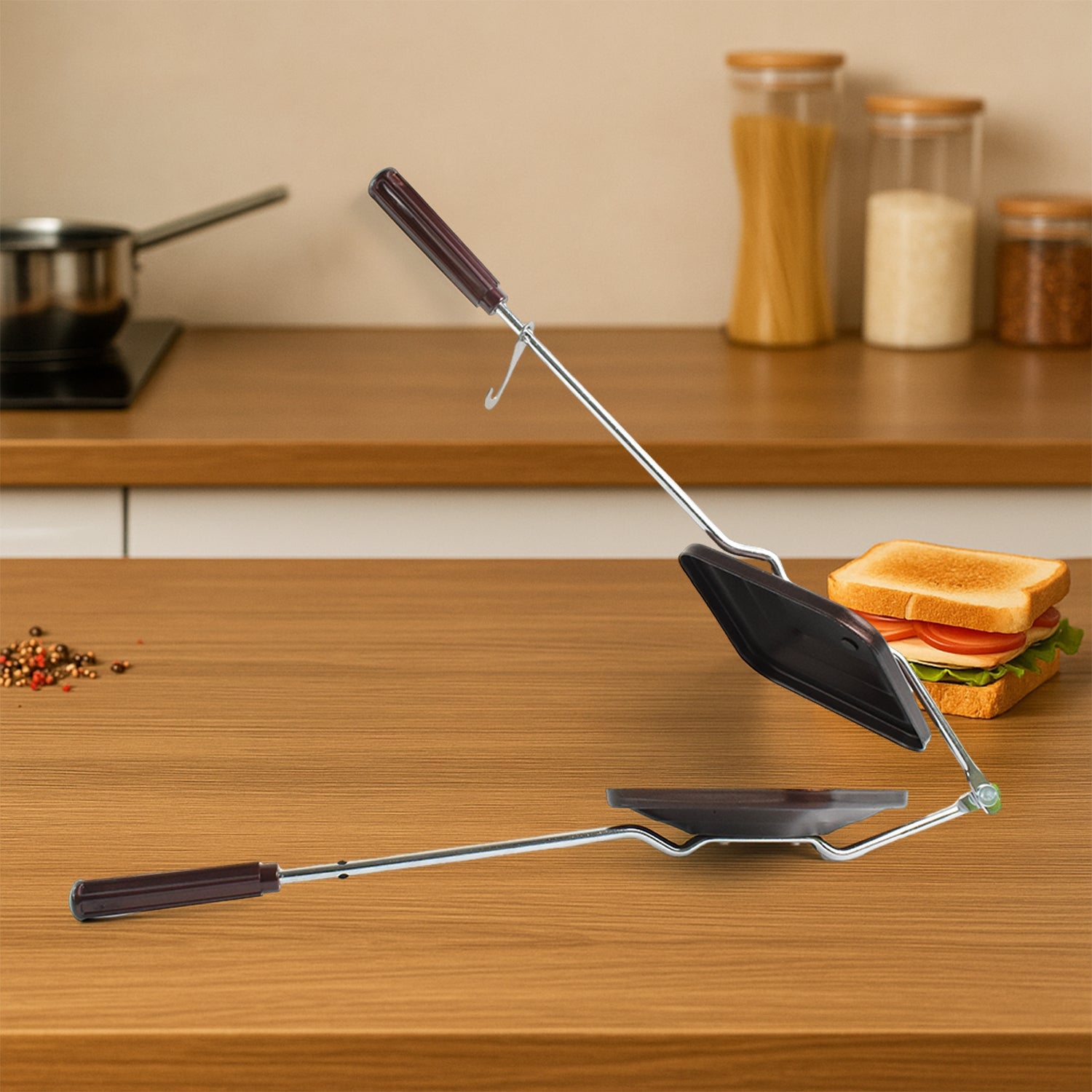 Apex Regular Non-stick Flame-based Sandwich Toaster Wukusy