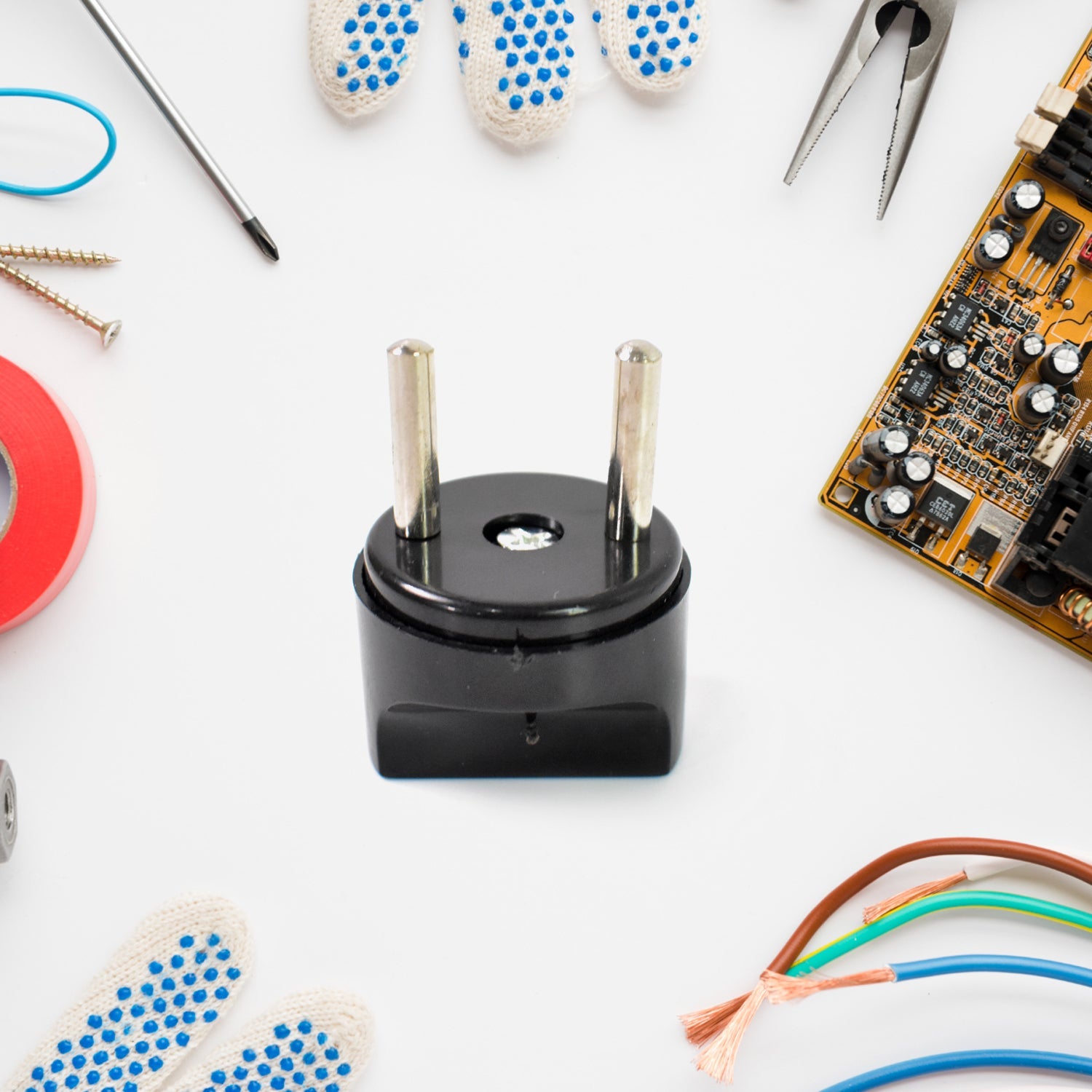 2 Pin Plug Converter Plug Adapter (1 Pc ) Wukusy