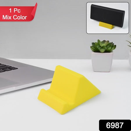 Compact Plastic Mobile Phone Holder Stand (1 Pc  Mix Color) Wukusy
