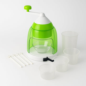 Manual Ice Crusher  Snow Cone Maker With Hand Crank Wukusy