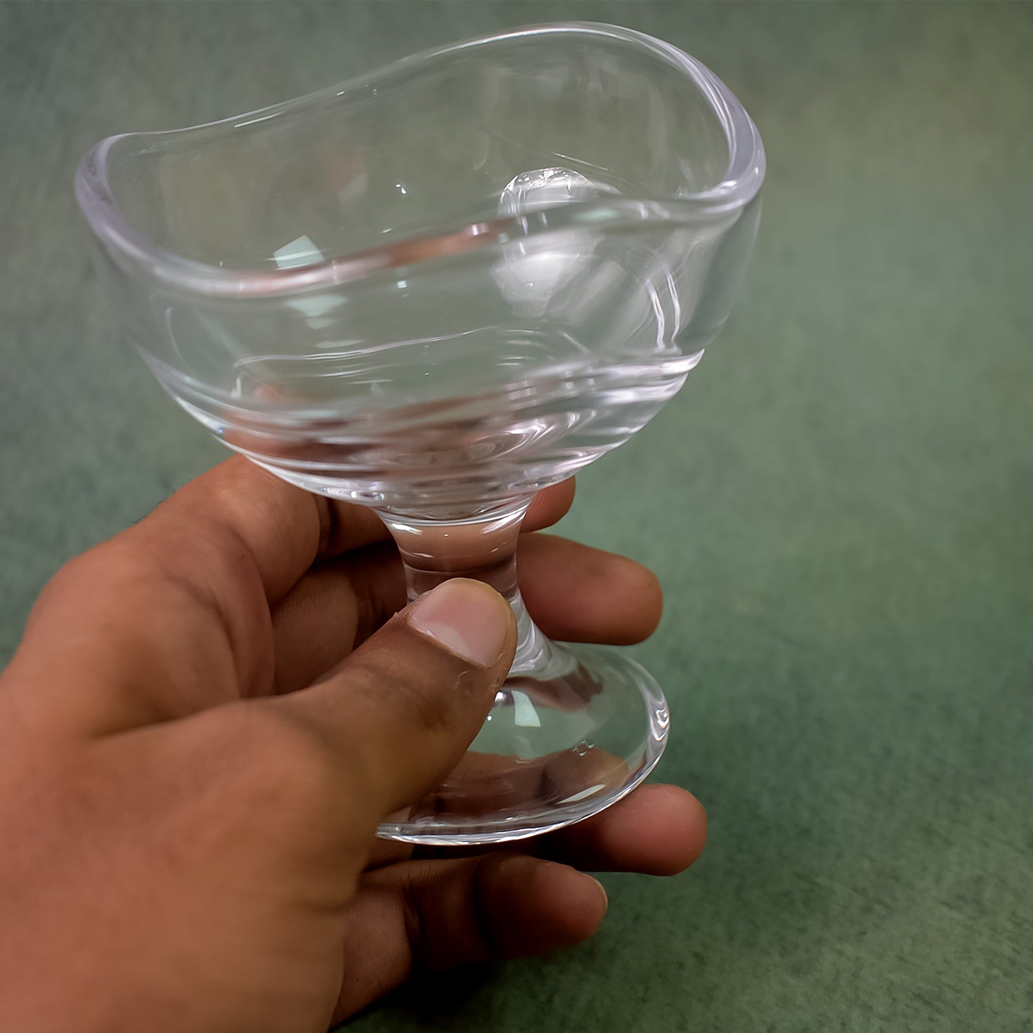 Glass Footed Dessert Bowl Ice Cream Cup (2 Pcs Set) Wukusy