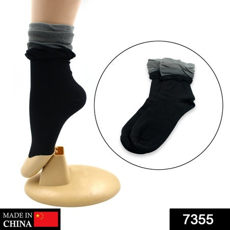 7355 Socks Breathable Thickened Classic Simple Soft Skin Friendly Wukusy