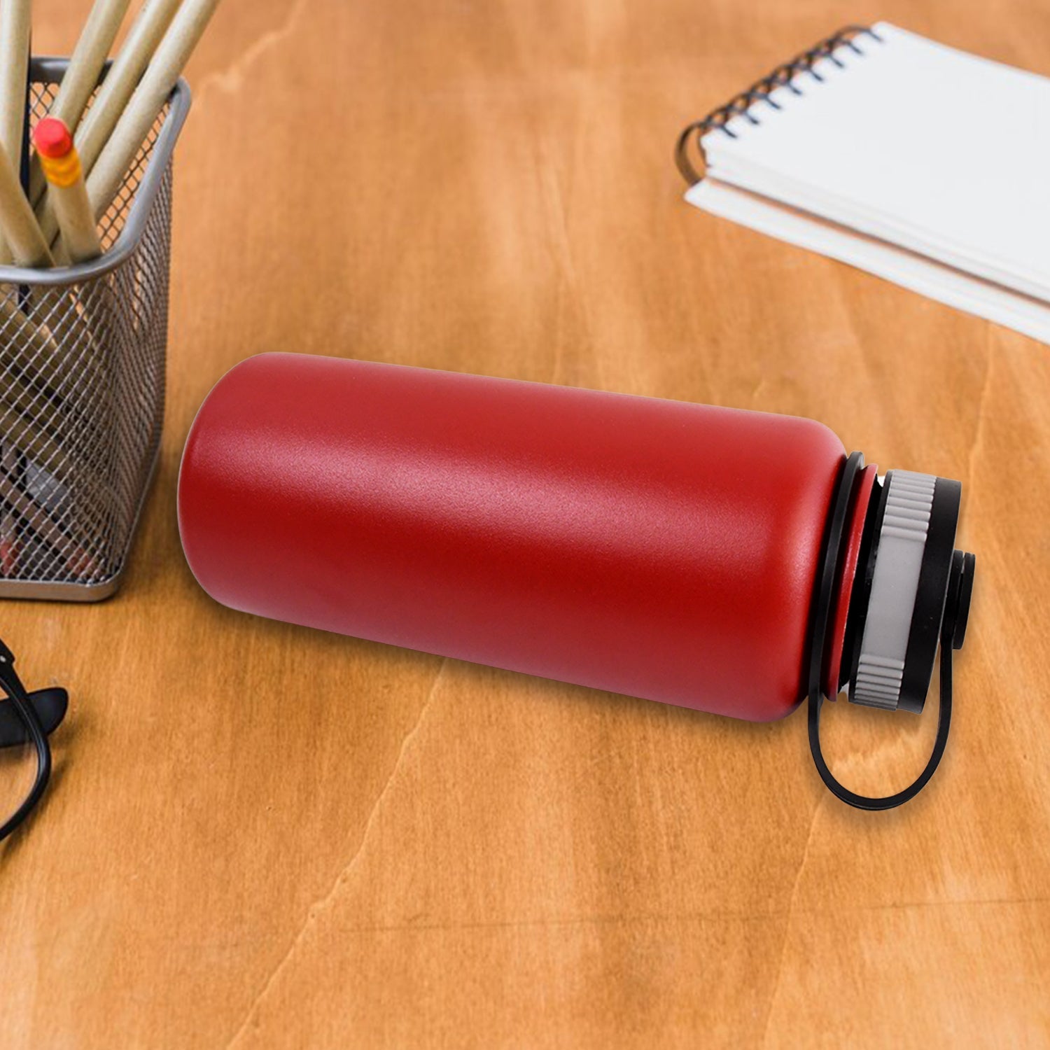 Stainless Steel Double Wall Vacuum-insulated Drink Water Bottle (1000 Ml  Mix Color) Wukusy