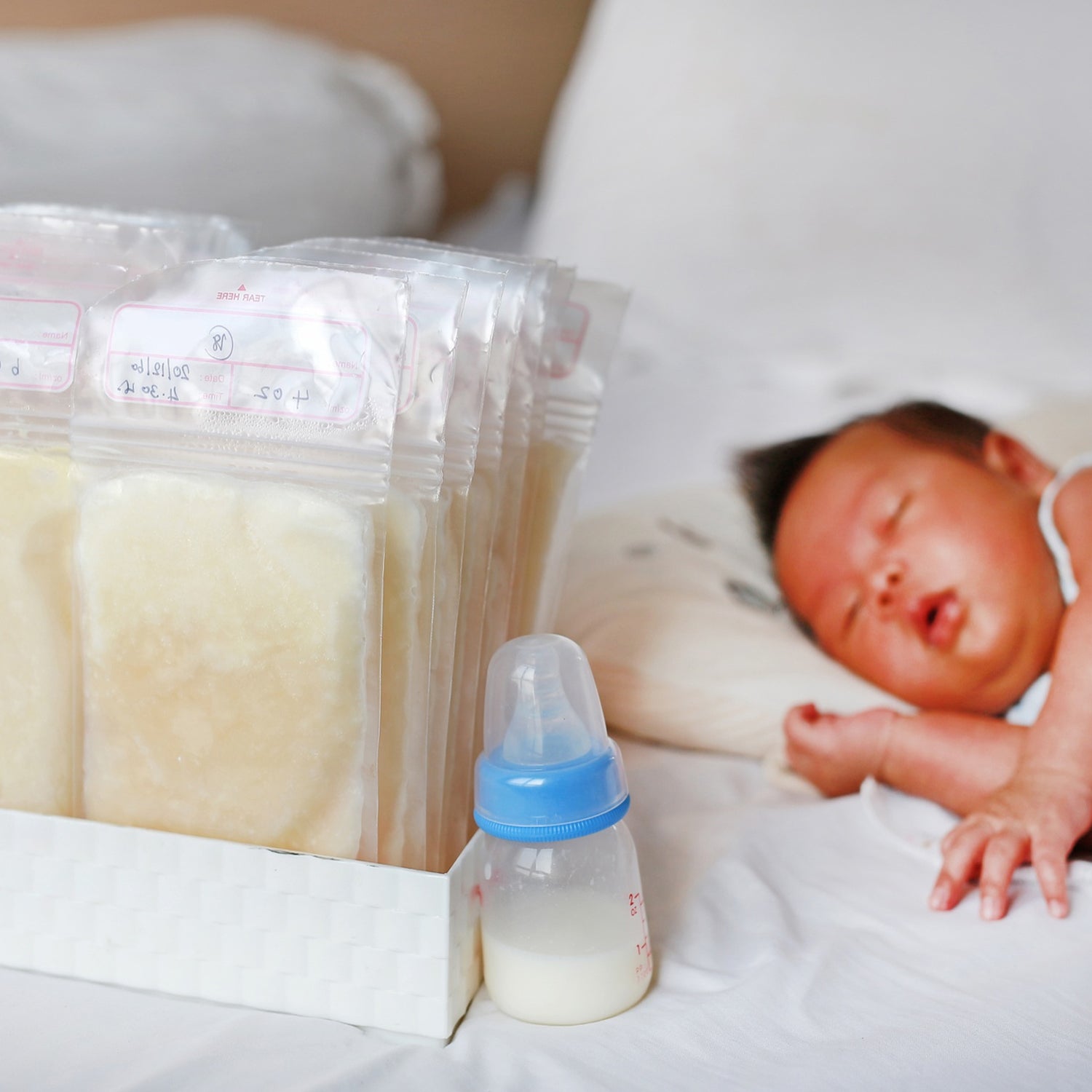 Breastmilk Storage Bags Double Zipper Seal (60 Pcs Set) Wukusy