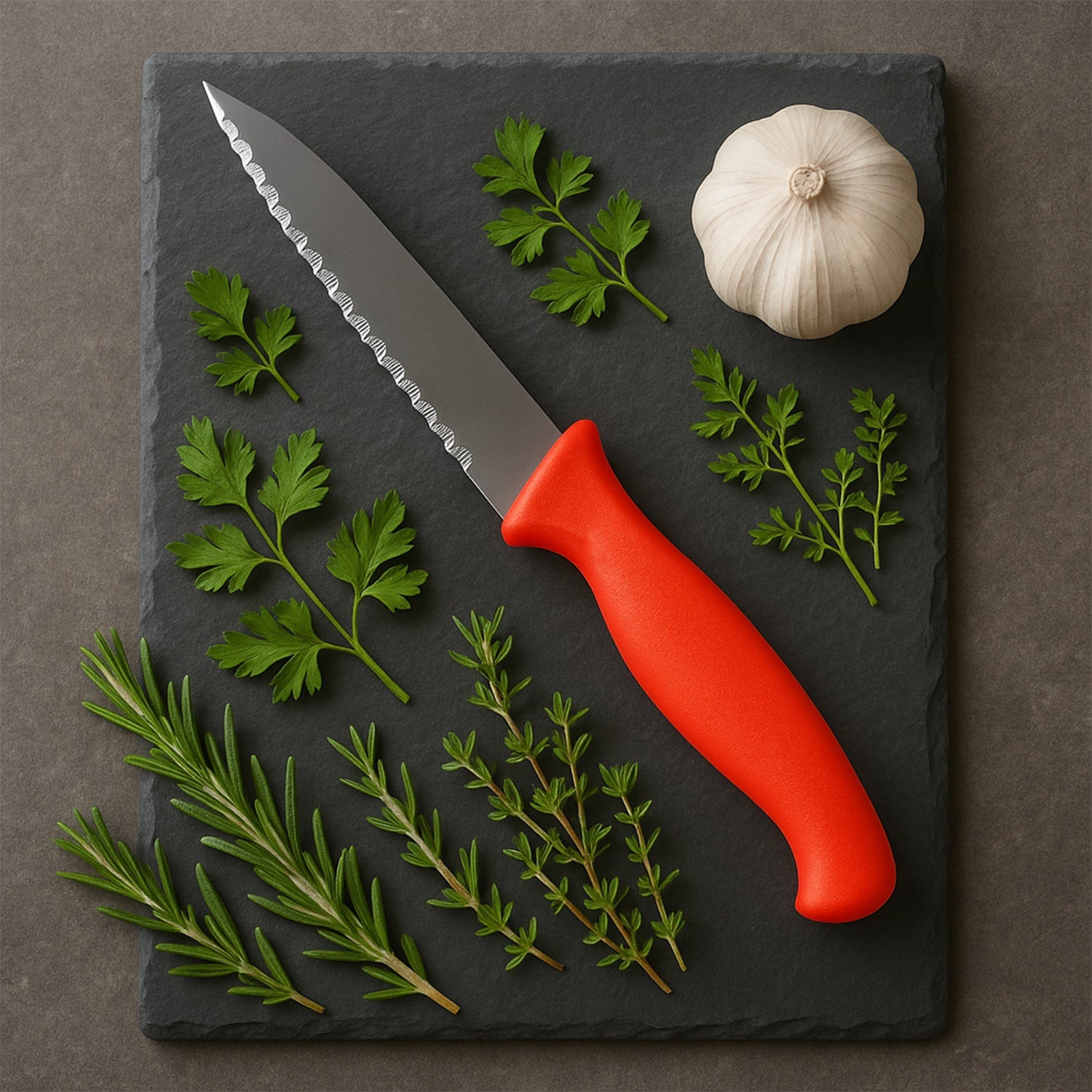 Stainless Steel Serrated Kitchen Knife (1 Pc) Wukusy