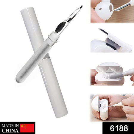 6188 3 In 1 Earbuds Cleaning Pen For Cleaning Of Ear Buds And Ear Phones Easily Without Having Any Damage. Wukusy