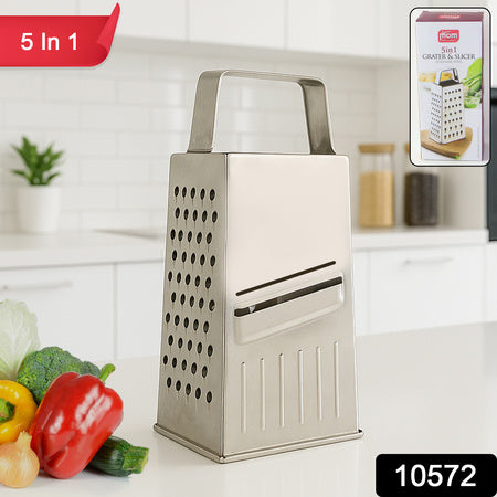 Supermom Premium 5-in-1 Stainless Steel Grater And Slicer Wukusy