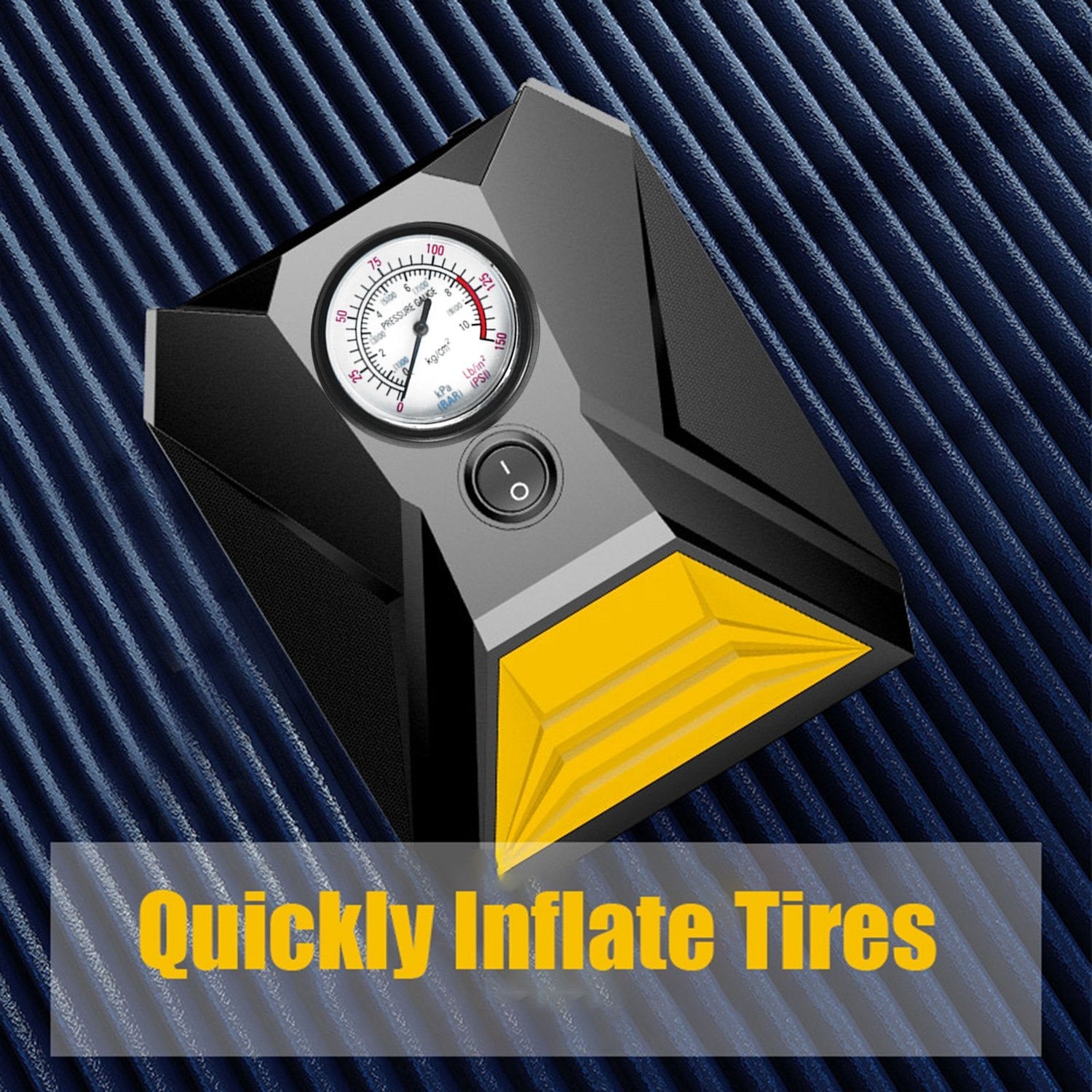 1641 Car Tyre Inflator Rapid Mini Portable Air Compressor Pump Wukusy