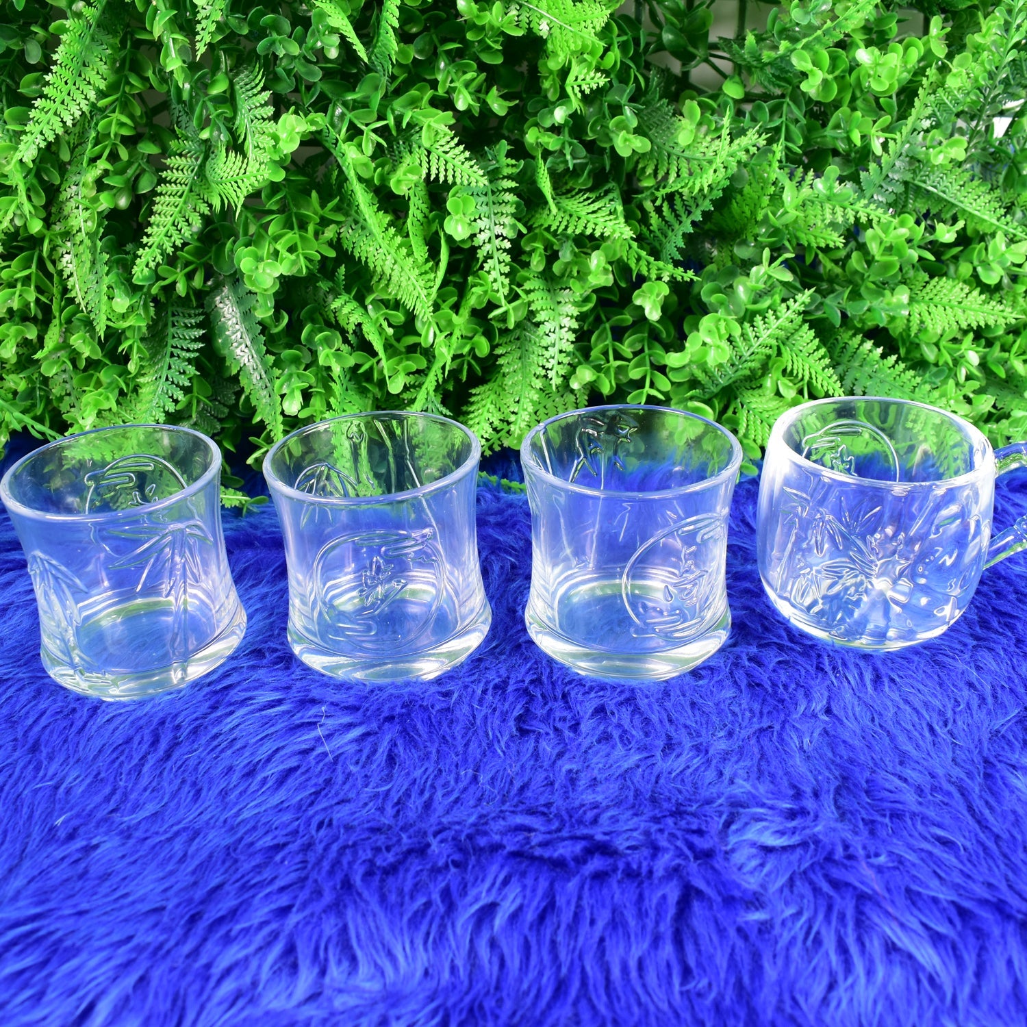 Glass 3 Pc Tumbler  1 Pc Cup Set (4 Pcs Set) Wukusy