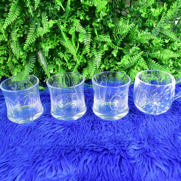 Glass 3 Pc Tumbler  1 Pc Cup Set (4 Pcs Set) Wukusy