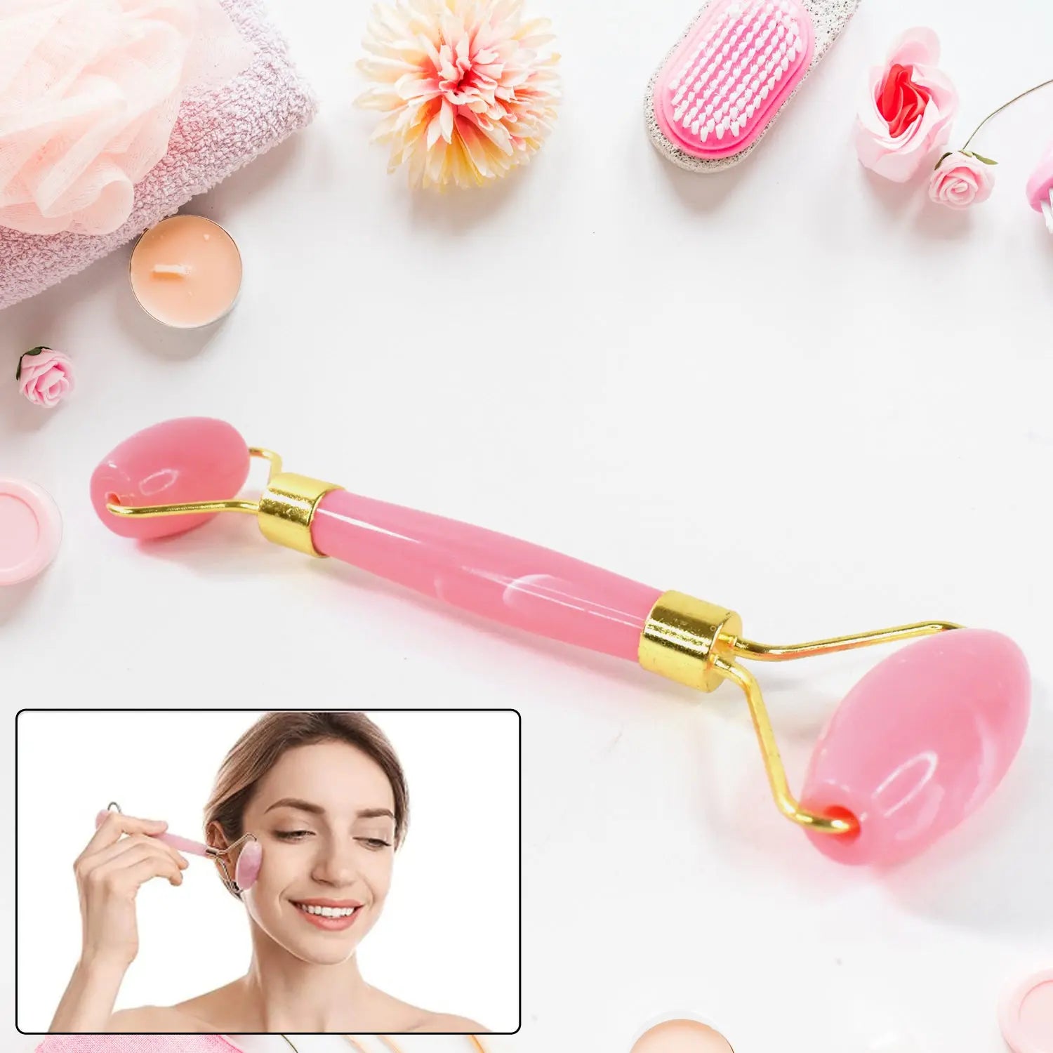 Double Ended Smooth Facial Massage Rollers (1 Pc  Mix Color) Wukusy
