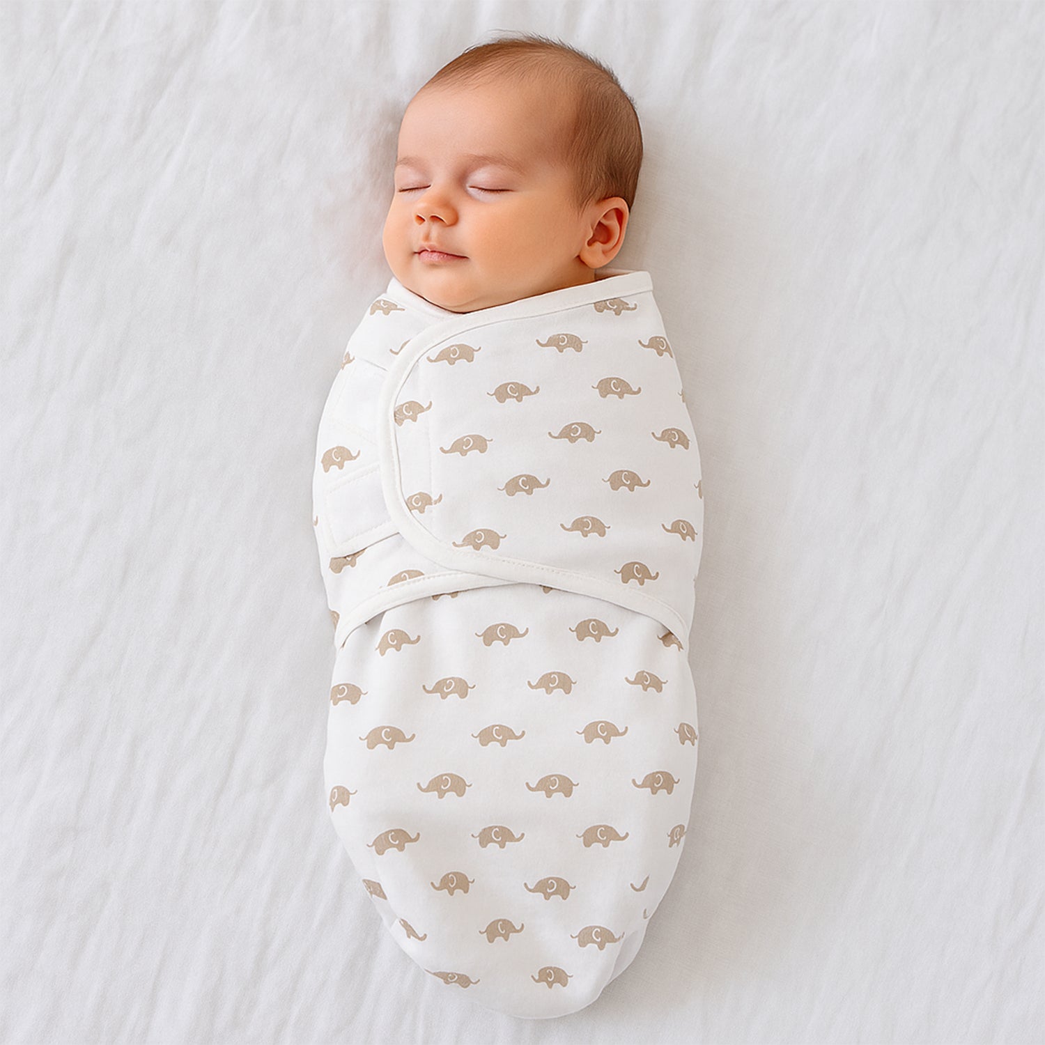 Soft Cotton Adjustable Baby Swaddle Wrap For Newborns (1 Pc) Wukusy