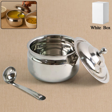 Premium Stainless Steel Ghee Pot Wukusy