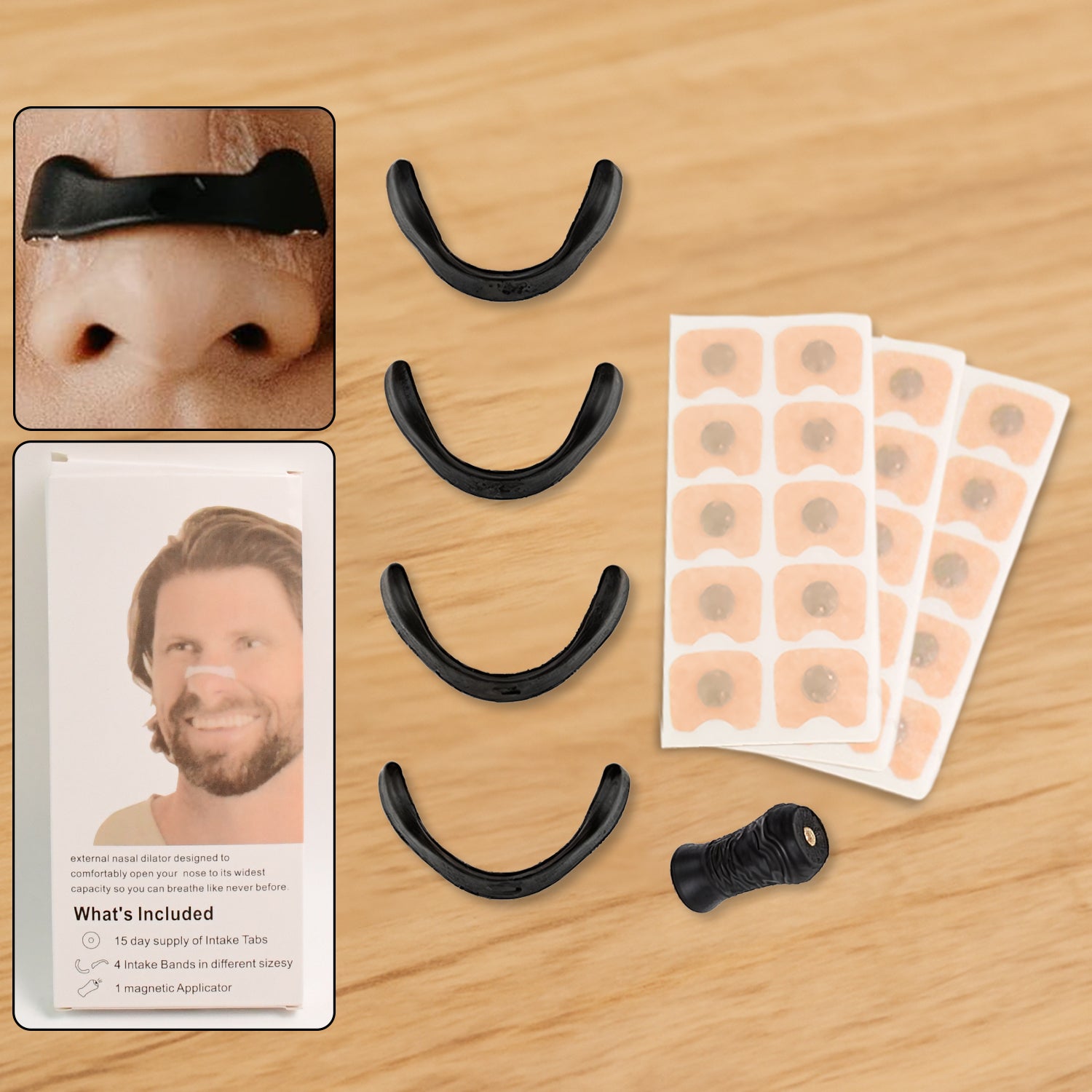 Nasal Strip Starter Kit - Boost Oxygen Intake Reduce Snoring (1 Set) Wukusy