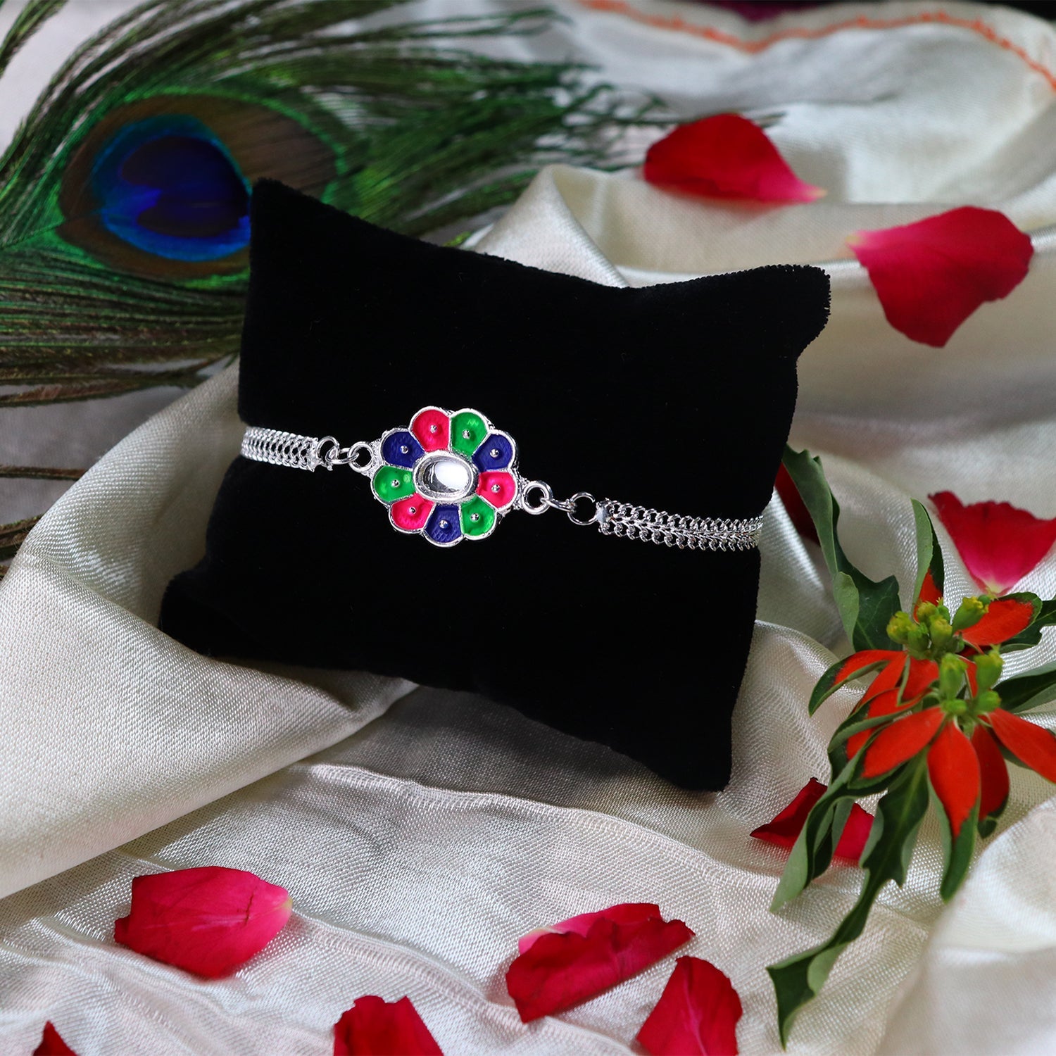 Color Full Flower Rakhi Wukusy