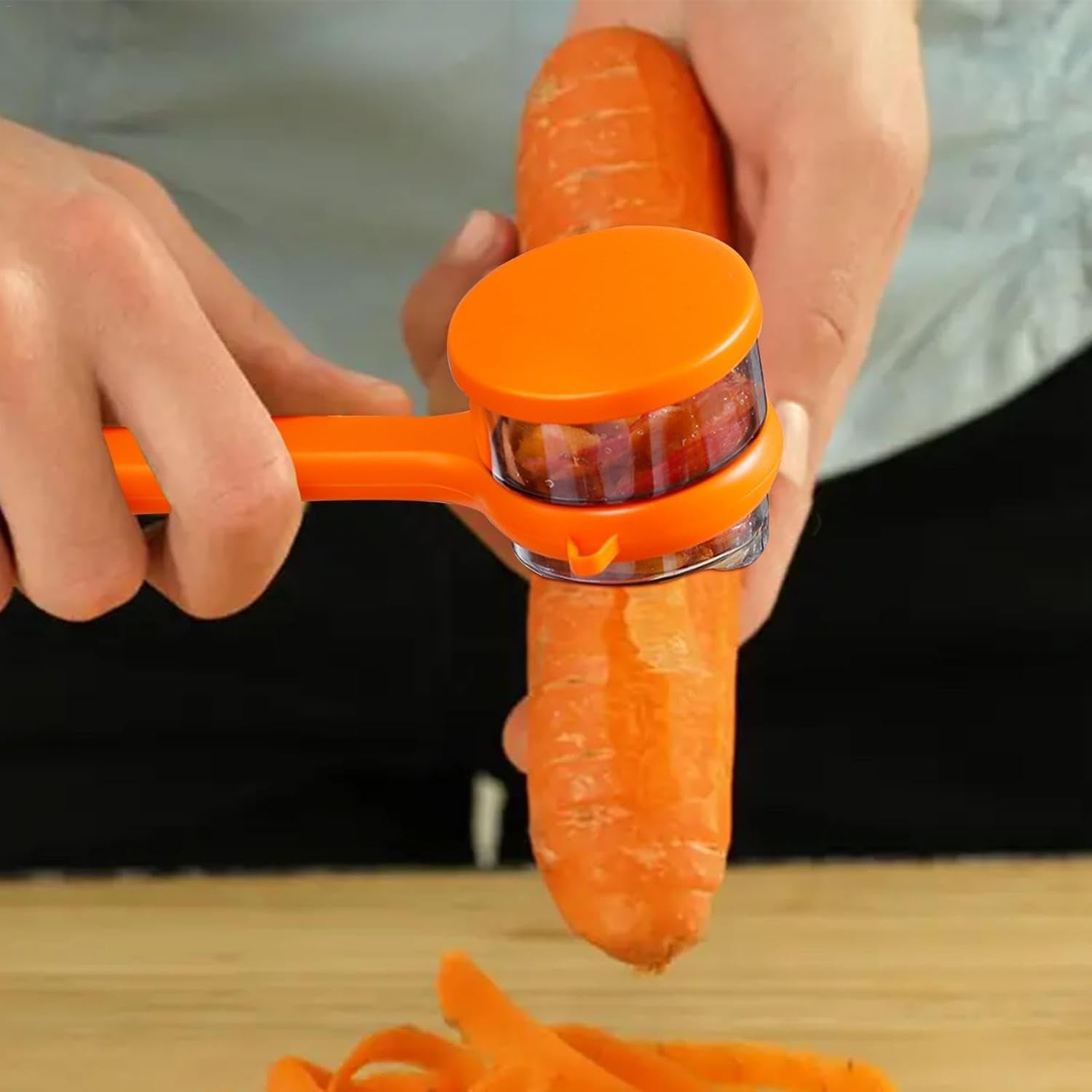 Stainless Steel Peeler With Container (1 Pc) Wukusy