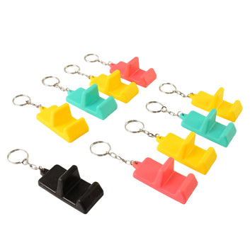 Plastic 2-in-1 Mobile Stand Keychain (9 Pc)