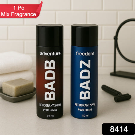 Mens Deodorant Body Spray 150ml (Adventure  Freedom Variant  1 Pc Random Mix) Wukusy