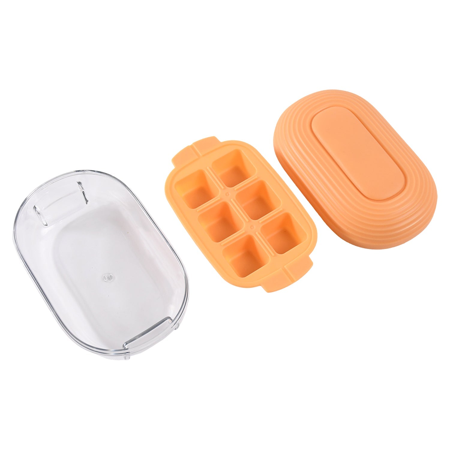 Plastic Ice Cube Tray (1 Set) Wukusy
