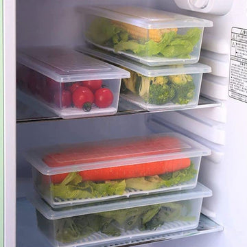 Vegetables  Fruits Freezer Storage Container (Pack Of 6pc 1500ml) Wukusy