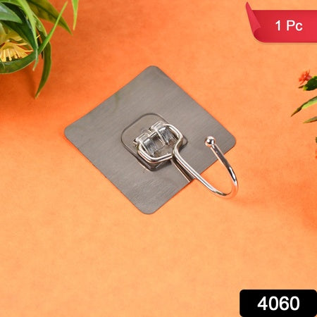Large Stainless Steel Self Adhesive Wall Hooks (1 Pc) Wukusy
