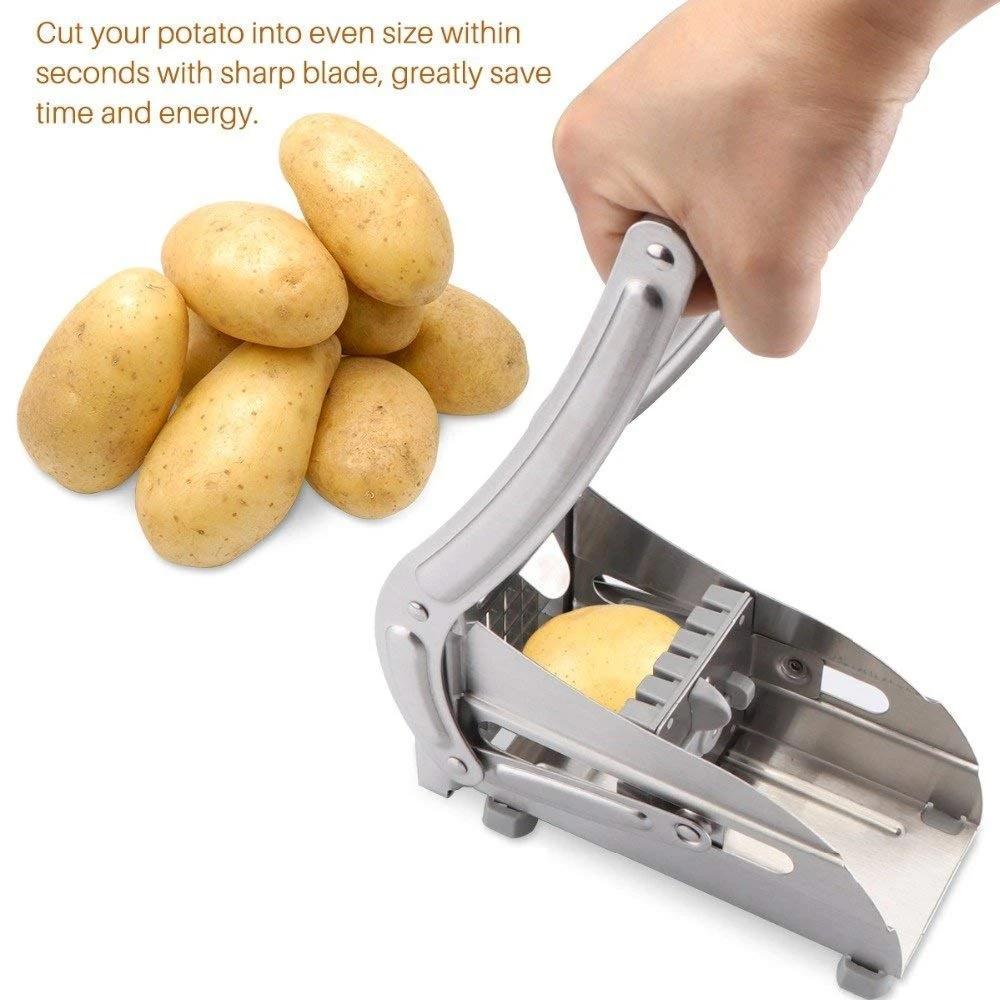 0083a French Fries Potato Chips Strip Cutter Machine With Blade Wukusy