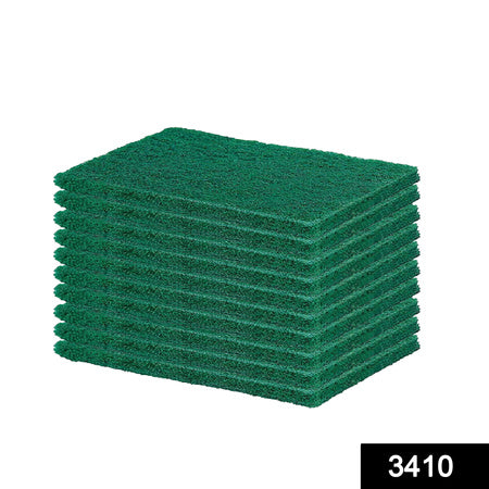3410 Scrub Sponge Cleaning Pads Aqua Green  10pcs Wukusy