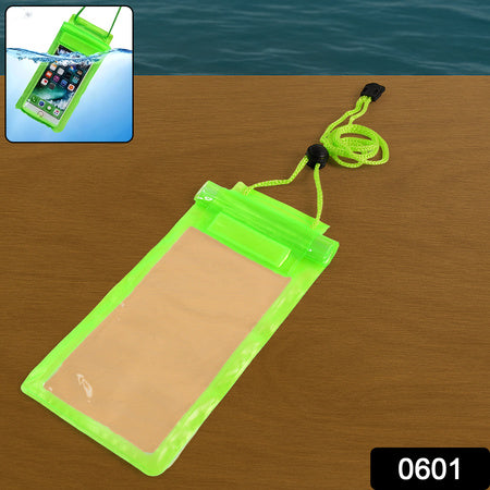 0601 Waterproof Mobile Pouch (6.2 Inch  Random Colour) Wukusy
