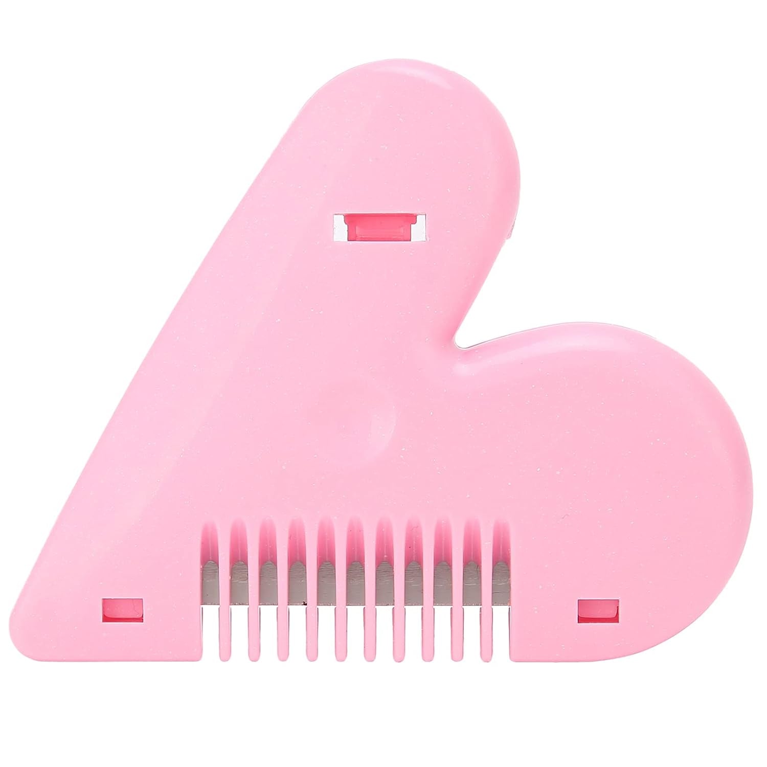 0361 Heart Shape Plastic Hair Cutting Scissors For Baby Girls Lightweight Portable Hair Thinning Doubleedge Stainless Steel Convenient For Hair Cutting For Hair Thinning (1 Pc ) Wukusy