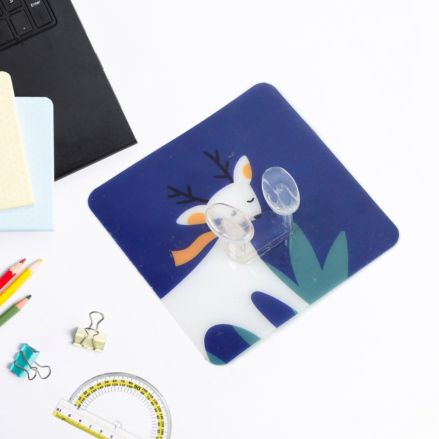 Self-adhesive Wall Hook  Drill-free Waterproof  Oil-proof For Toothbrush Socket (1 Pc) Wukusy