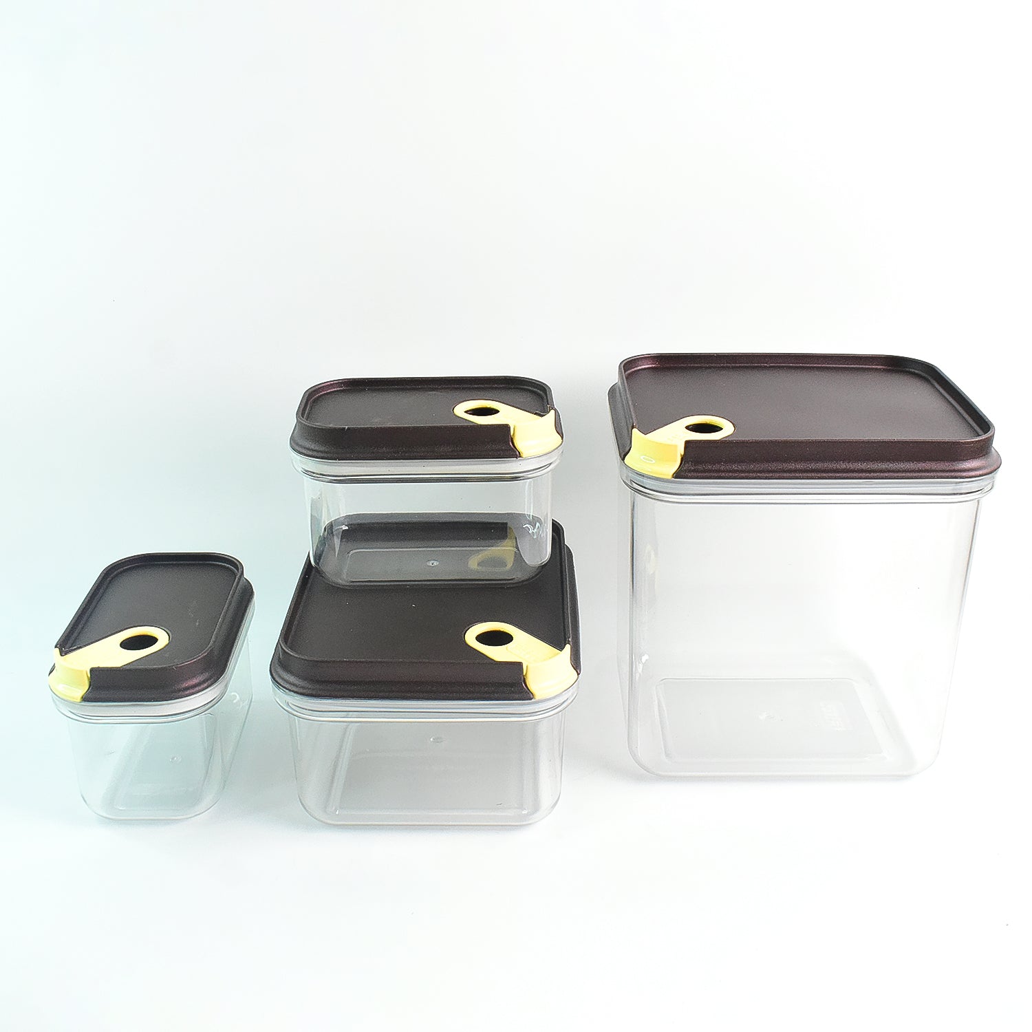 Ritu Push N Lock Airtight Food Storage Container Set (4 Pc) Wukusy