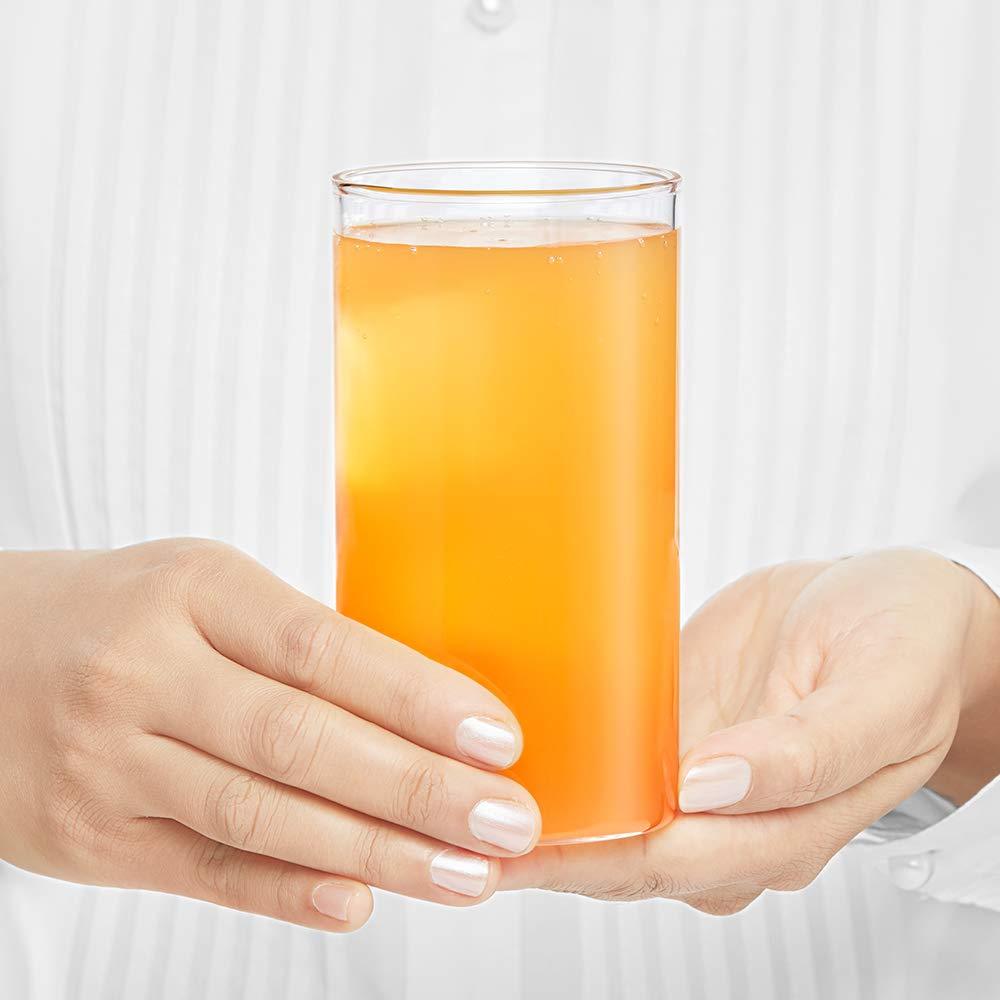 2343 Heavy Unbreakable Stylish Plastic Clear Look Fully Transparent Glasses Set 330ml (6pcs) Wukusy