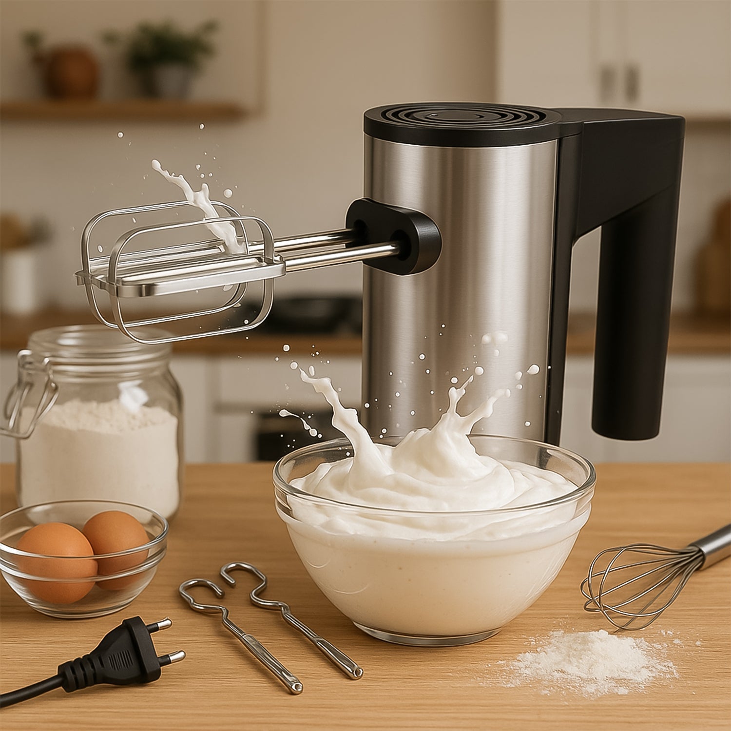 Orbit Stainless Steel Electric Hand Mixer - 450w Wukusy