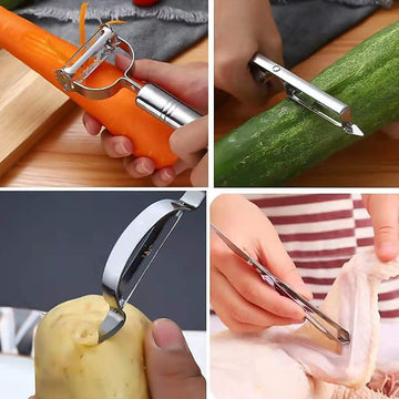 Multifunctional Peeler Grater For Vegetable Fruit (3 Pcs Set) Wukusy