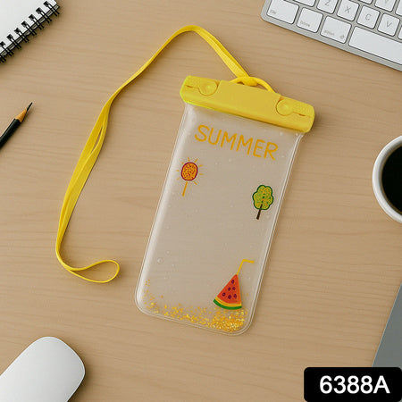 6388a Mix Color Dust Proof Rain Pouch Waterproof Plastic Mobile Cover With Belt Waterproof Phone Pouch Large Phone Waterproof Case Underwater Dry Bag For All Android And Iphone Models Wukusy