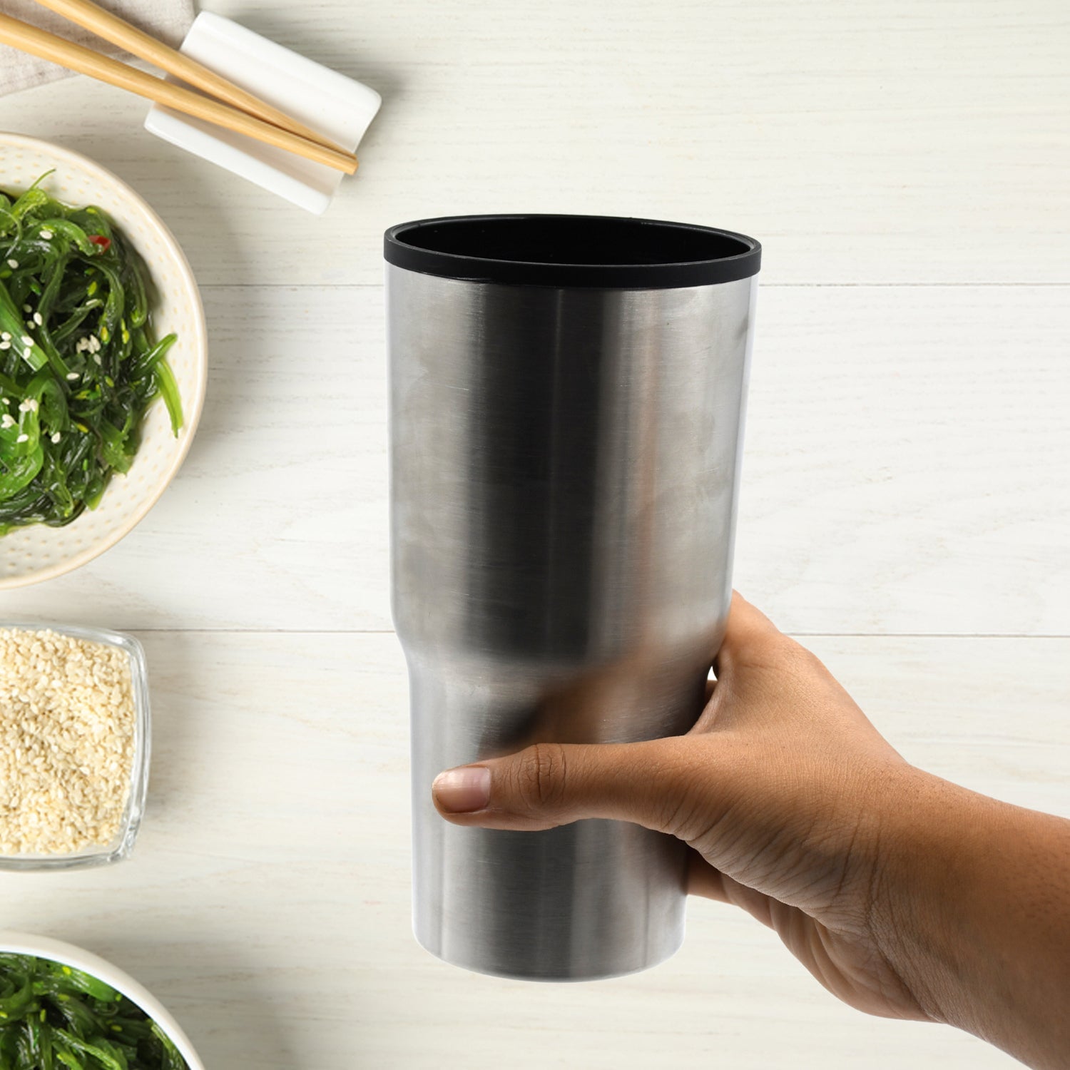 5961  Stainless Steel Vacuum Glass Insulated Glass Coffee Cups Double Walled Travel Mug Car Coffee Mug Wukusy