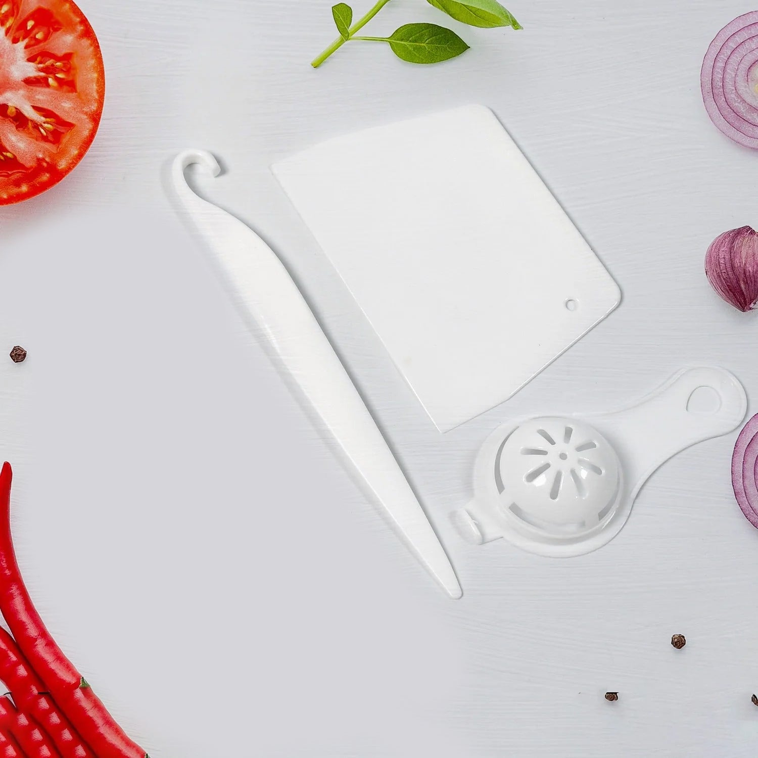 5358a  Cake Making And Decorating Tools Combo Suitable For Kitchen Home And Bakery ( 3pc Set ) Wukusy