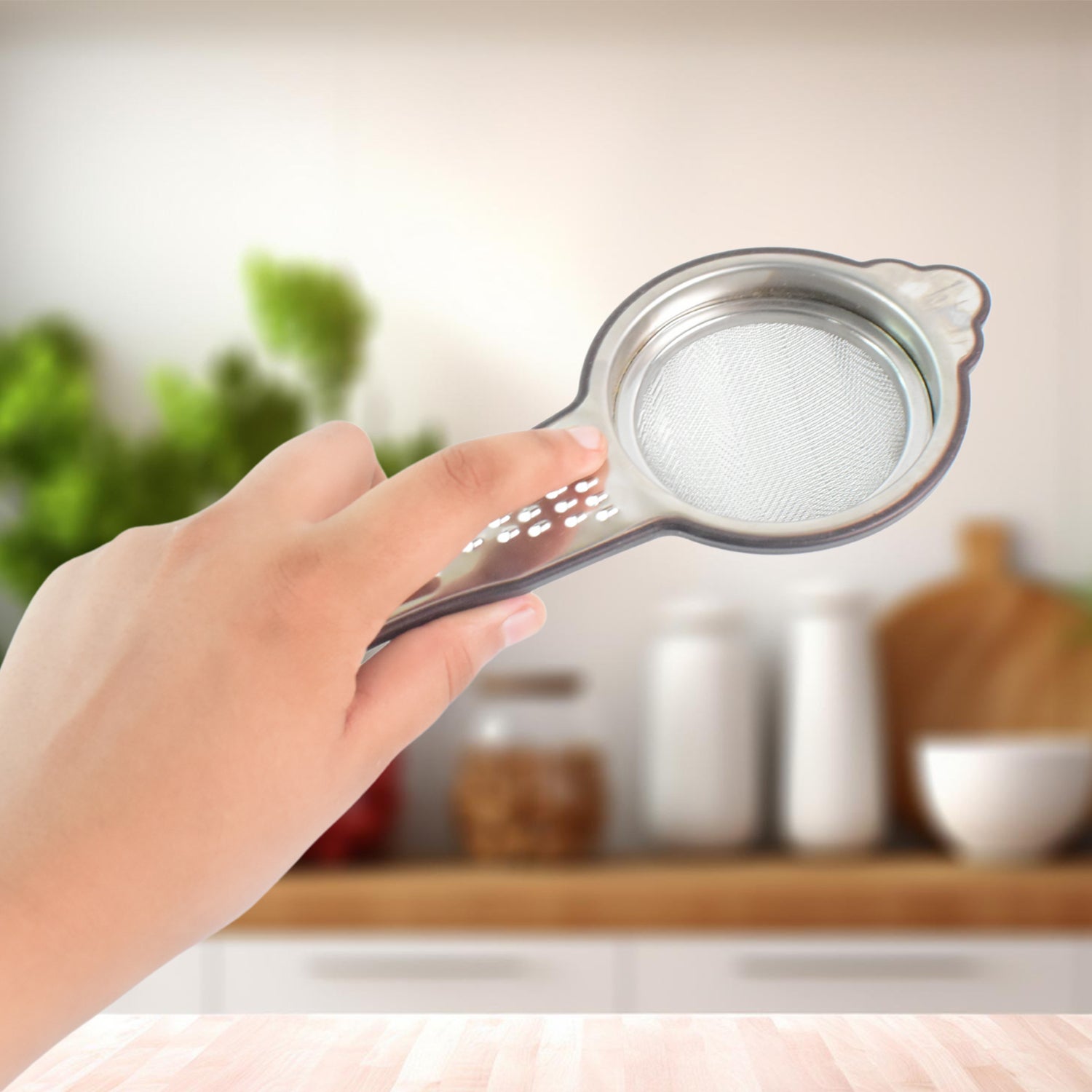 Heavy-duty Stainless Steel Fine Mesh Tea Strainer (1 Pc) Wukusy