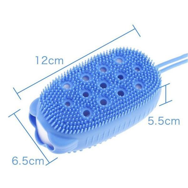 1448 Silicone Bubble Bath Spa Super Soft Body Scrubbing Brush Wukusy