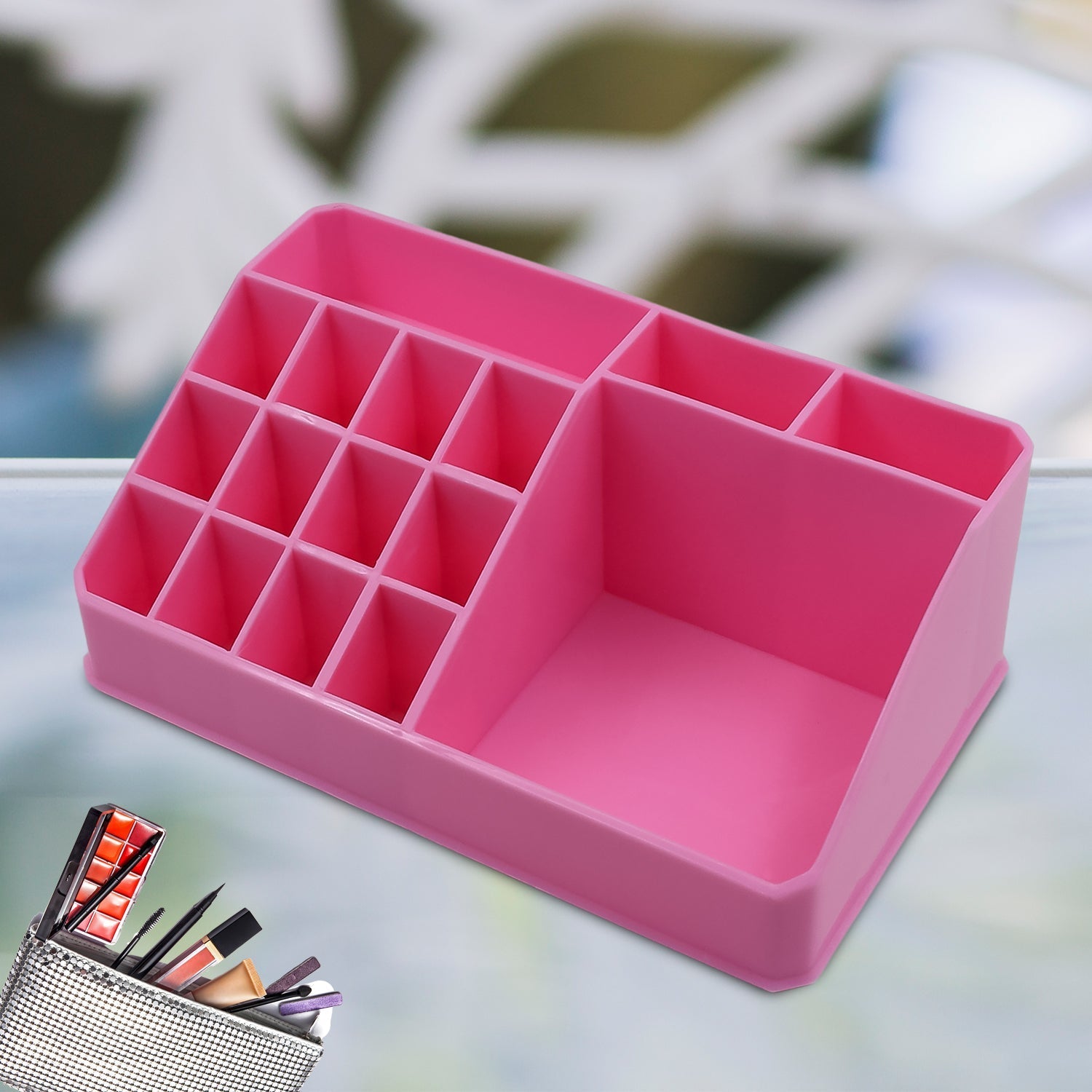 Makeup Organiser Cosmetic Makeup Lipstick Storage Box With Drawer Plastic Case Holder Skin Care Products (1 Pc) Wukusy