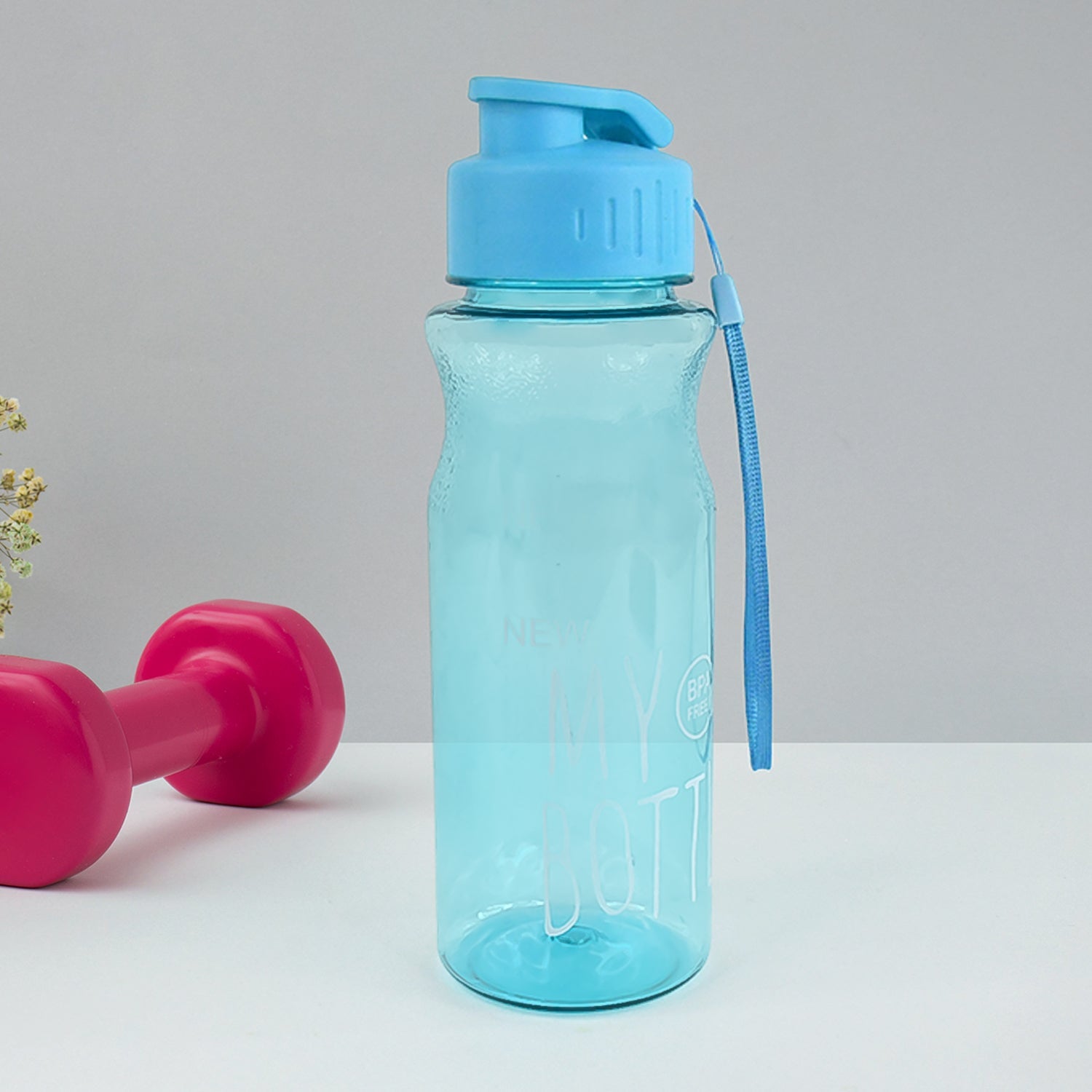 Bpa-free Plastic Sports Water Bottle (Approx. 400 Ml  1 Pc) Wukusy