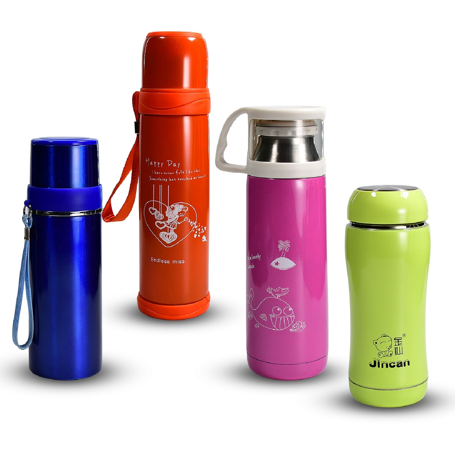 6460 1pc Stainless Steel Mix Bottles For Storing Water And Some Other Types Of Beverages Etc. Wukusy