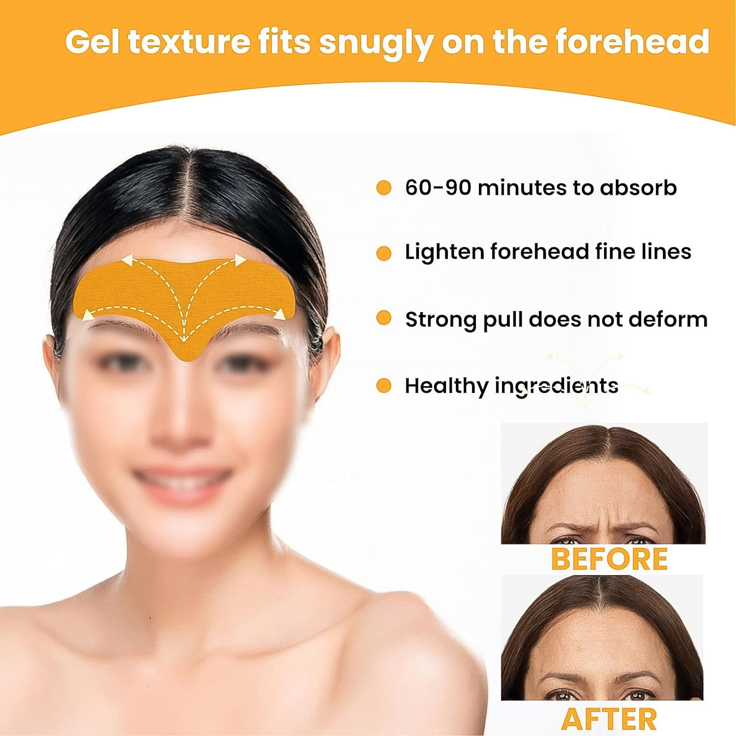 Forehead Wrinkle Patches Face Wrinkle Patches (10 Pcs Set) Wukusy