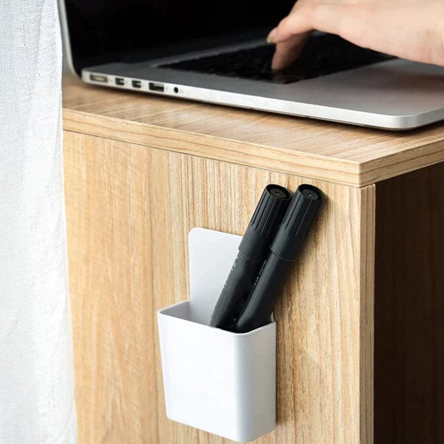 8485  Multipurpose Plastic Wall Mounted Remote  Mobile Holder Stand  (Pack Of 4) Wukusy