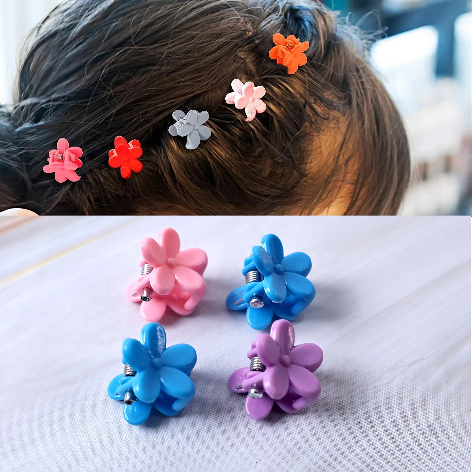 Kids Hair Bands Rubber Bands  Cute Hair Clips In Storage Box (Mix Design  1 Set) Wukusy