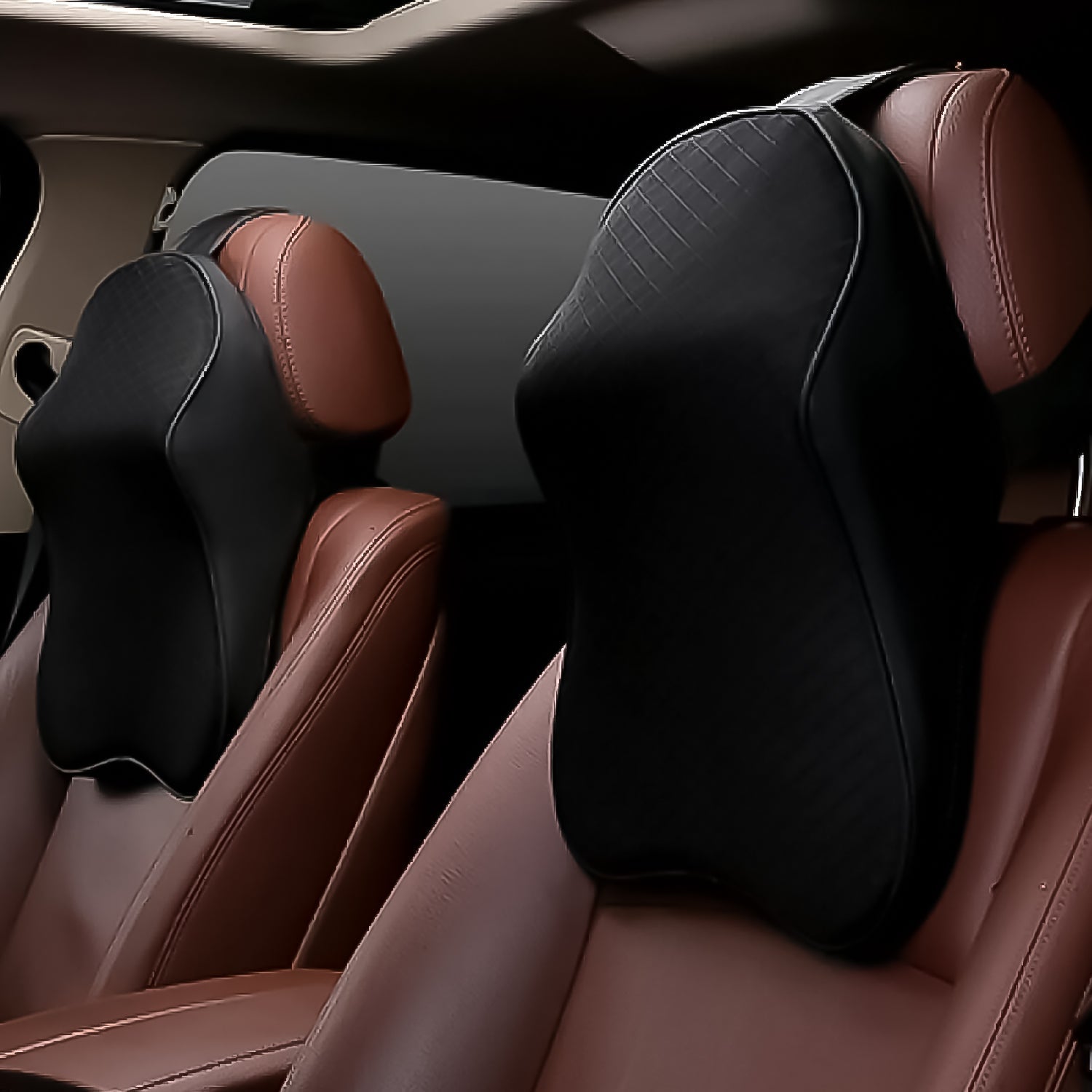 8595 Car Neck Pillow Car Neck Headrest Pillow Memory Foam Car Accessories Cushion Car Seat Head Support Neck Protector Car Seat Neck Pillowfor Driving (1 Pc) Wukusy