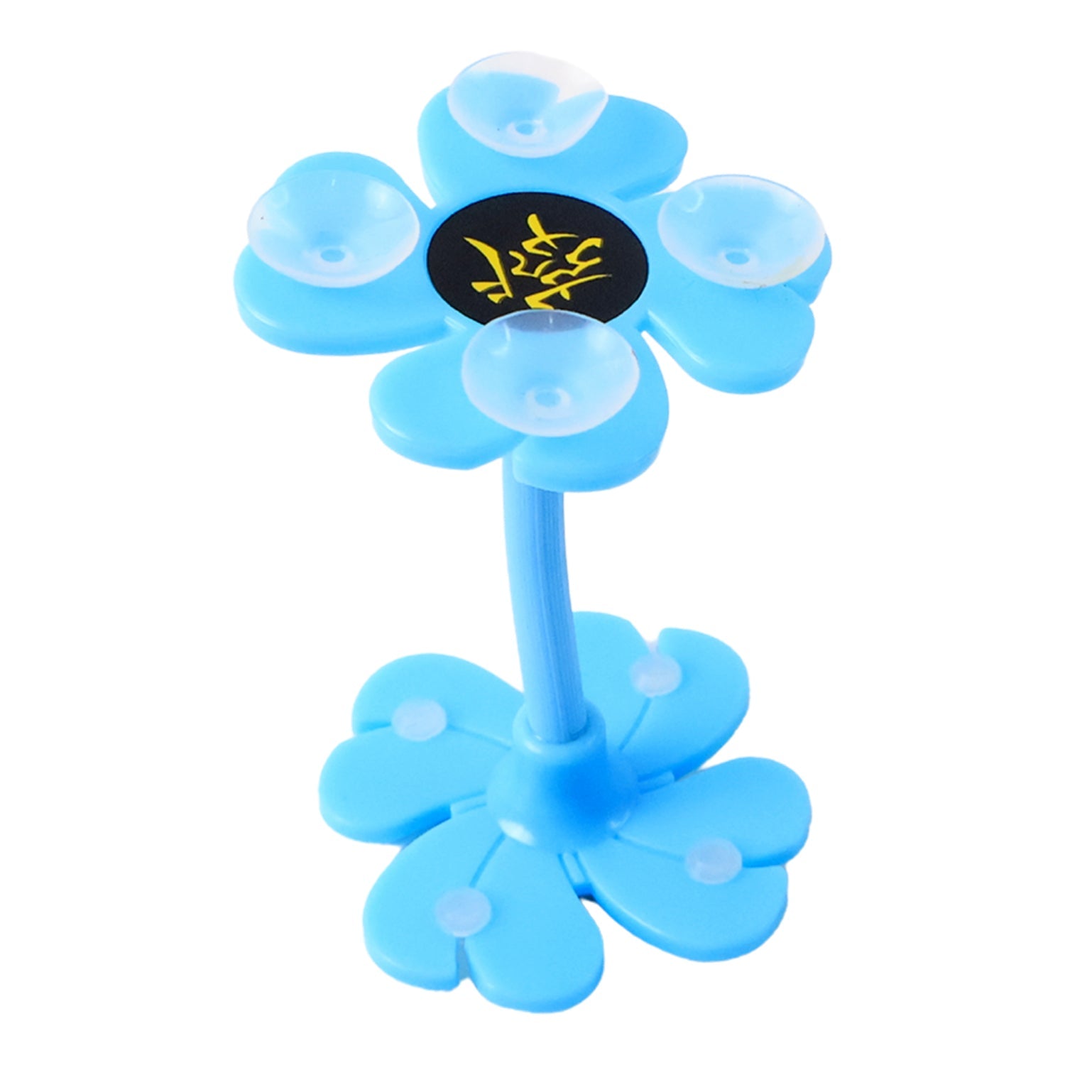0637 -360 Rotatable Flower Shape Cellphone Holder Car  Mount Sucker Stand (Multicolored With Box)) Wukusy