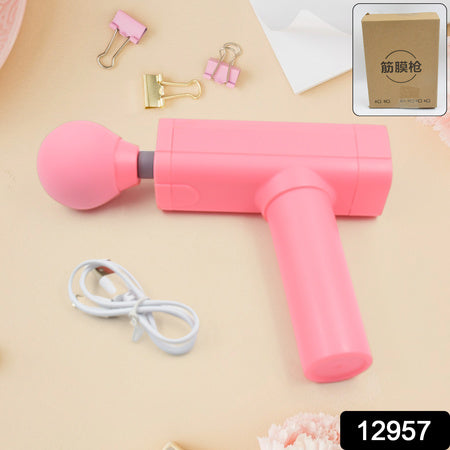 Massage Gun Deep Relax Powerful Muscle Massager Usb Chargeable (1 Pc) Wukusy