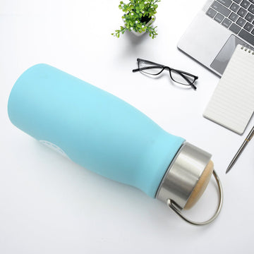 0285 Stainless Steel Water Bottle With Handle Fridge Water Bottle Stainless Steel Water Bottle Leak Proof Rust Proof Hot  Cold Drinks Gym Sipper Bpa Free Food Grade Quality Steel Fridge Bottle For Officegymschool (360 Ml) Wukusy